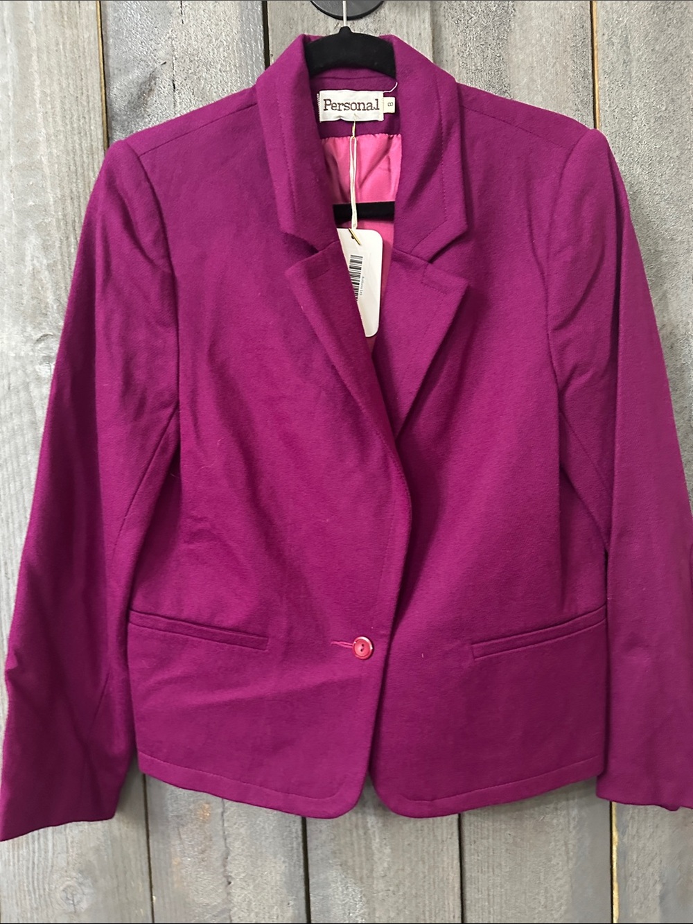 Persona Vibrant Magenta Single-Button Blazer